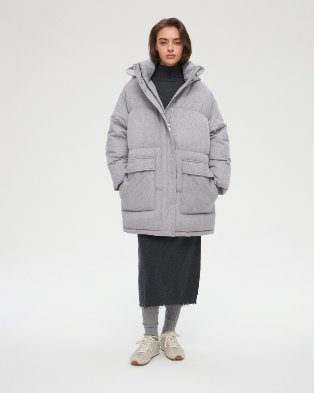 Кашемировый пуховик ADCTED (Addicted)