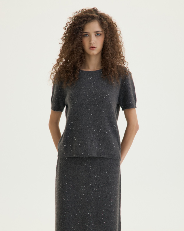 Кашемировая футболка ADCTED (Addicted)